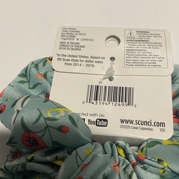 Scunci 1pc Scrunchie U Got This 12499 Floral Multicolor - Picture 6 of 9